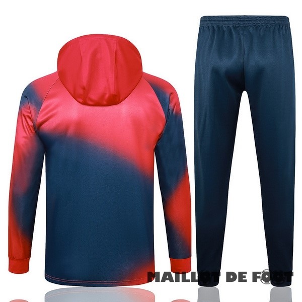 Foot Maillot Pas Cher Ensemble Complet Veste Con Capucha Enfant Paris Saint Germain 2023 2024 Rouge Bleu