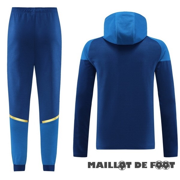 Foot Maillot Pas Cher Ensemble Complet Veste Con Capucha Marsella 2023 2024 Bleu Marine