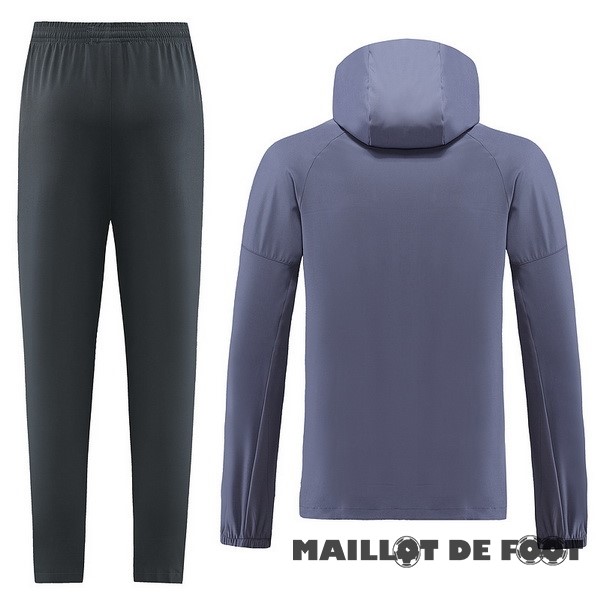 Foot Maillot Pas Cher Ensemble Complet Veste Con Capucha Nike 2023 Noir Gris