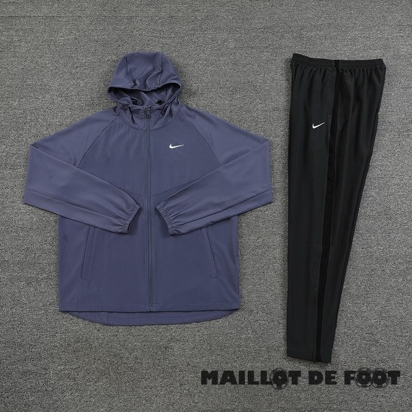 Foot Maillot Pas Cher Ensemble Complet Veste Con Capucha Nike 2023 Noir Gris