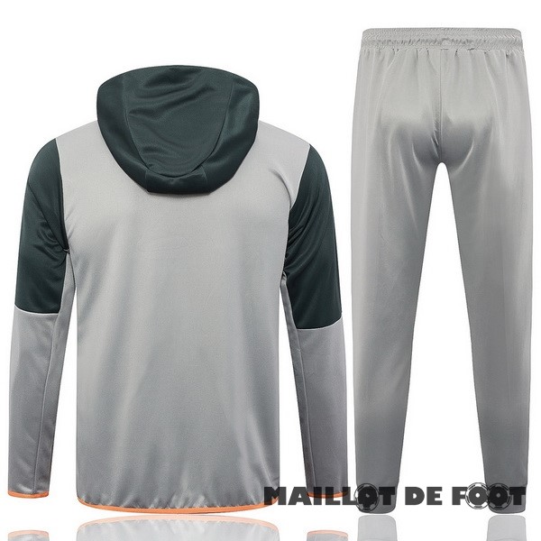 Foot Maillot Pas Cher Ensemble Complet Veste Con Capucha Nike 2023 Vert Gris