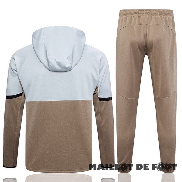 Foot Maillot Pas Cher Ensemble Complet Veste Con Capucha adidas 2023 Gris Jaune
