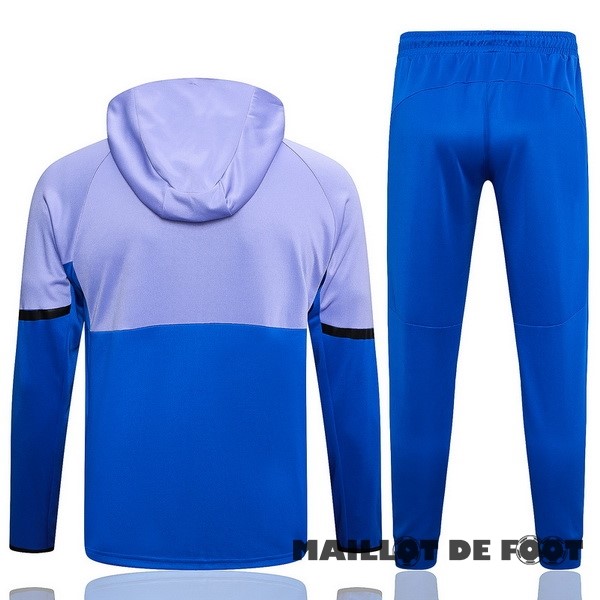 Foot Maillot Pas Cher Ensemble Complet Veste Con Capucha adidas 2023 Purpura Bleu