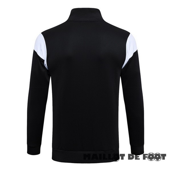 Foot Maillot Pas Cher Ensemble Complet longue fermeture éclair vêtements De Sport AC Milan 2023 2024 Noir Blanc Rouge