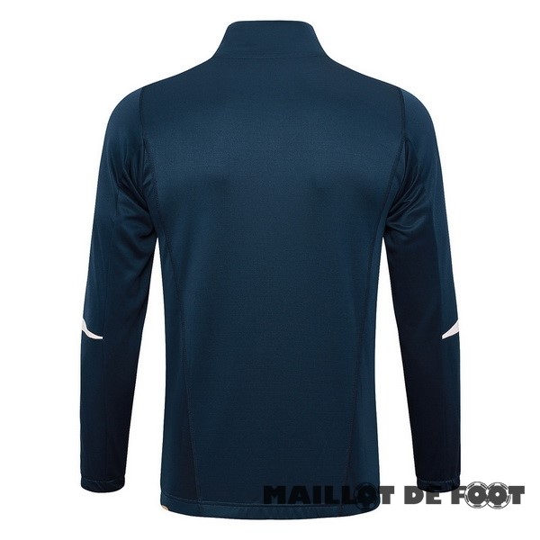 Foot Maillot Pas Cher Ensemble Complet longue fermeture éclair vêtements De Sport Ajax 2023 2024 Bleu Marine Rose