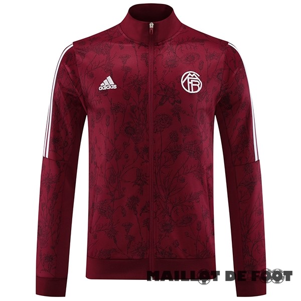 Foot Maillot Pas Cher Ensemble Complet longue fermeture éclair vêtements De Sport Bayern Múnich 2023 2024 Bordeaux