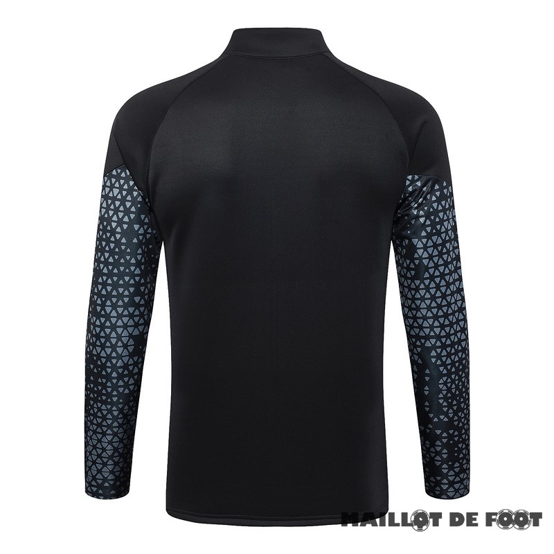 Foot Maillot Pas Cher Ensemble Complet longue fermeture éclair vêtements De Sport Borussia Dortmund 2023 2024 Noir Gris