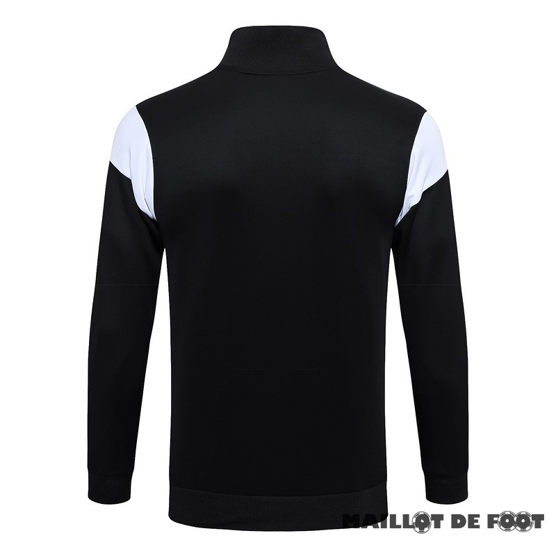 Foot Maillot Pas Cher Ensemble Complet longue fermeture éclair vêtements De Sport Borussia Dortmund 2023 2024 Noir Jaune