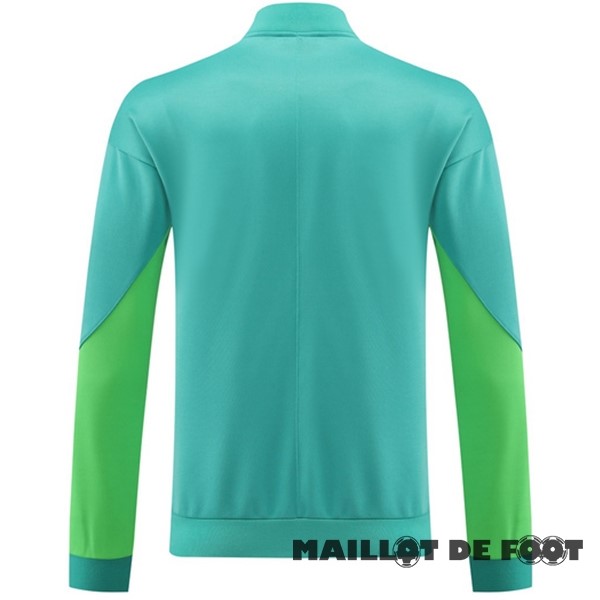 Foot Maillot Pas Cher Ensemble Complet longue fermeture éclair vêtements De Sport Brésil 2023 I Vert