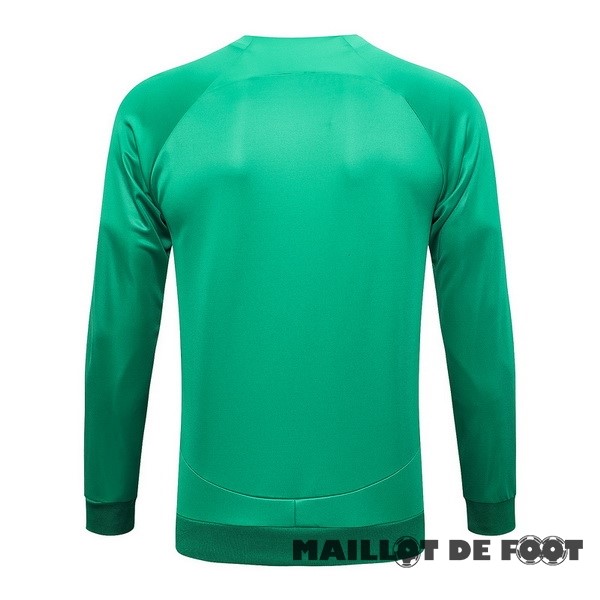 Foot Maillot Pas Cher Ensemble Complet longue fermeture éclair vêtements De Sport Brésil 2023 Vert