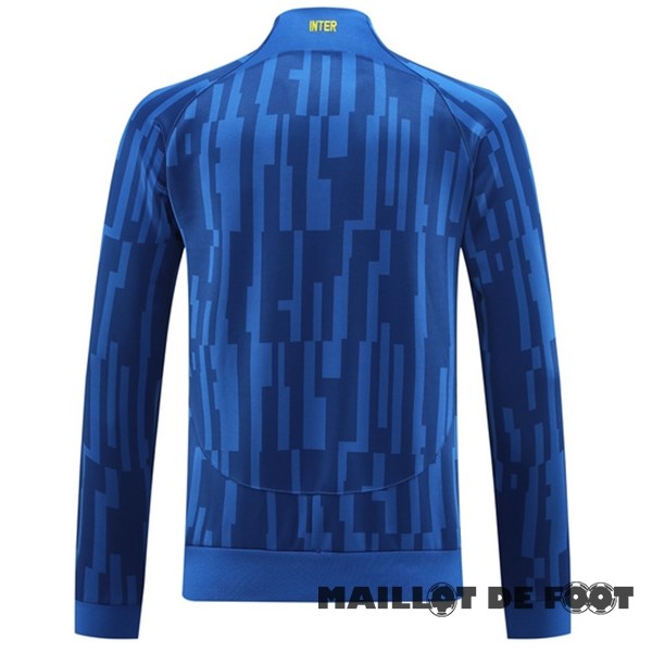 Foot Maillot Pas Cher Ensemble Complet longue fermeture éclair vêtements De Sport Inter Milán 2023 2024 I Bleu