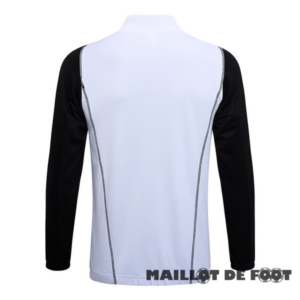 Foot Maillot Pas Cher Ensemble Complet longue fermeture éclair vêtements De Sport Manchester United 2023 2024 Blanc Noir Rouge
