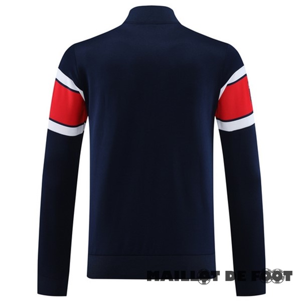 Foot Maillot Pas Cher Ensemble Complet longue fermeture éclair vêtements De Sport Paris Saint Germain 2023 2024 Bleu Rouge Blanc