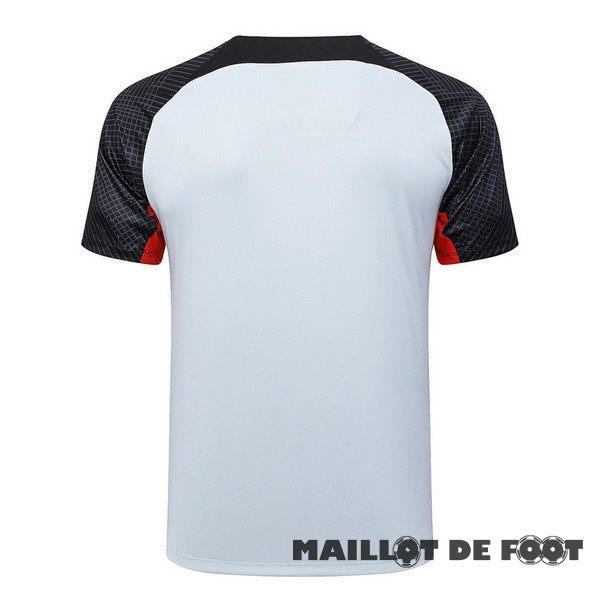Foot Maillot Pas Cher Entrainement Barcelona 2023 2024 Gris Clair Rouge