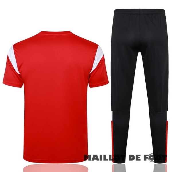 Foot Maillot Pas Cher Entrainement Ensemble Complet AC Milan 2023 2024 Rouge I Noir Blanc