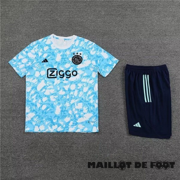 Foot Maillot Pas Cher Entrainement Ensemble Complet Ajax 2023 2024 Bleu