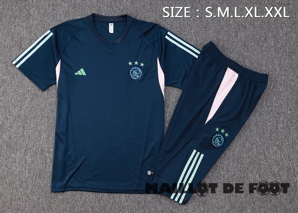 Foot Maillot Pas Cher Entrainement Ensemble Complet Ajax 2023 2024 Bleu