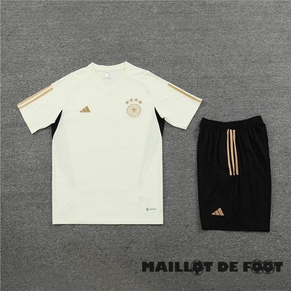 Foot Maillot Pas Cher Entrainement Ensemble Complet Allemagne 2023 Jaune I Noir