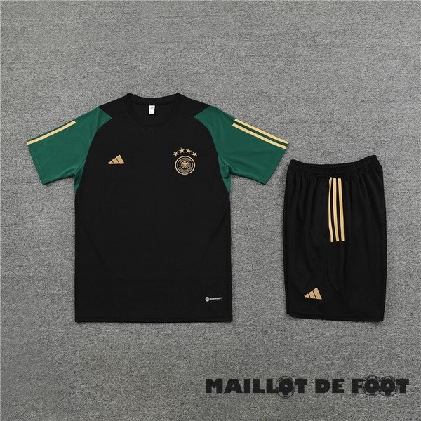 Foot Maillot Pas Cher Entrainement Ensemble Complet Allemagne 2023 Vert Noir
