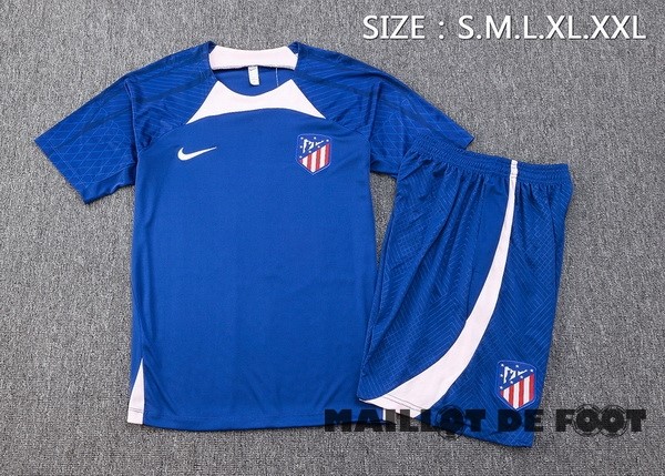 Foot Maillot Pas Cher Entrainement Ensemble Complet Atlético Madrid 2023 2024 Bleu Rose