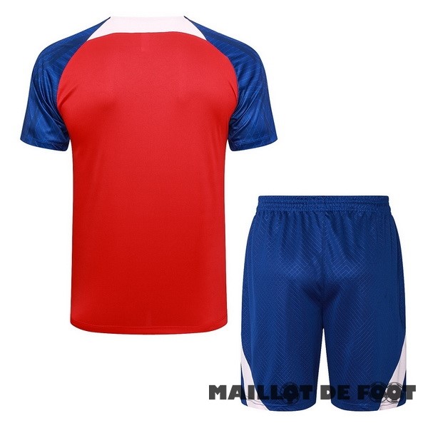 Foot Maillot Pas Cher Entrainement Ensemble Complet Atlético Madrid 2023 2024 Rouge Bleu Rose