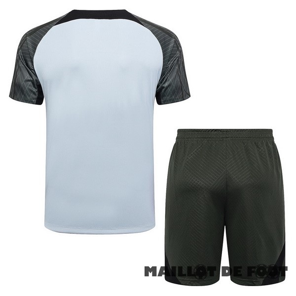 Foot Maillot Pas Cher Entrainement Ensemble Complet Barcelona 2023 2024 Gris Clair Vert