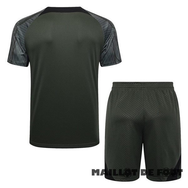 Foot Maillot Pas Cher Entrainement Ensemble Complet Barcelona 2023 2024 Vert I Marine