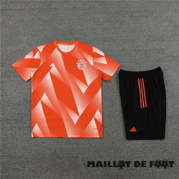 Foot Maillot Pas Cher Entrainement Ensemble Complet Bayern Múnich 2023 2024 Orange Noir