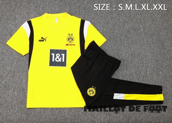 Foot Maillot Pas Cher Entrainement Ensemble Complet Borussia Dortmund 2023 2024 Jaune Noir Blanc