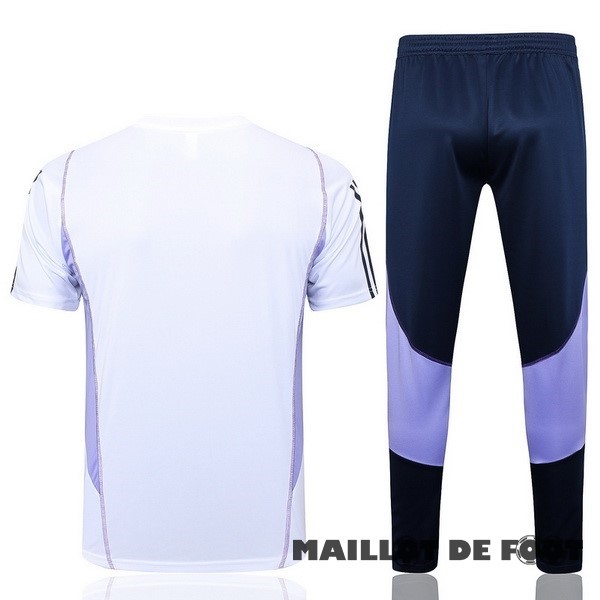 Foot Maillot Pas Cher Entrainement Ensemble Complet Cruzeiro 2023 2024 Blanc Bleu Marine