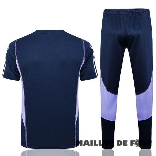 Foot Maillot Pas Cher Entrainement Ensemble Complet Cruzeiro 2023 2024 Bleu Marine Purpura