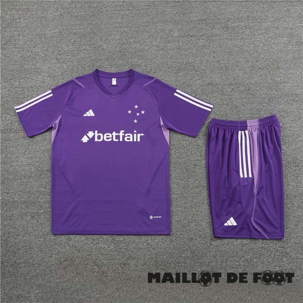 Foot Maillot Pas Cher Entrainement Ensemble Complet Cruzeiro 2023 2024 Purpura