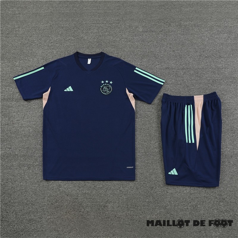 Foot Maillot Pas Cher Entrainement Ensemble Complet Enfant Ajax 2023 2024 Bleu