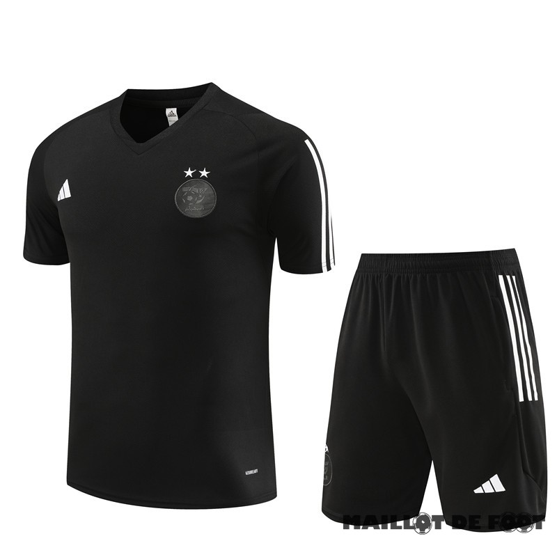 Foot Maillot Pas Cher Entrainement Ensemble Complet Enfant Algérie 2023 Noir