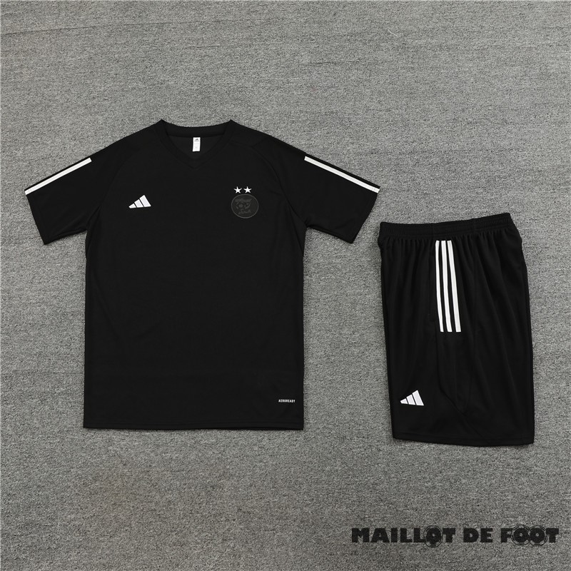 Foot Maillot Pas Cher Entrainement Ensemble Complet Enfant Algérie 2023 Noir