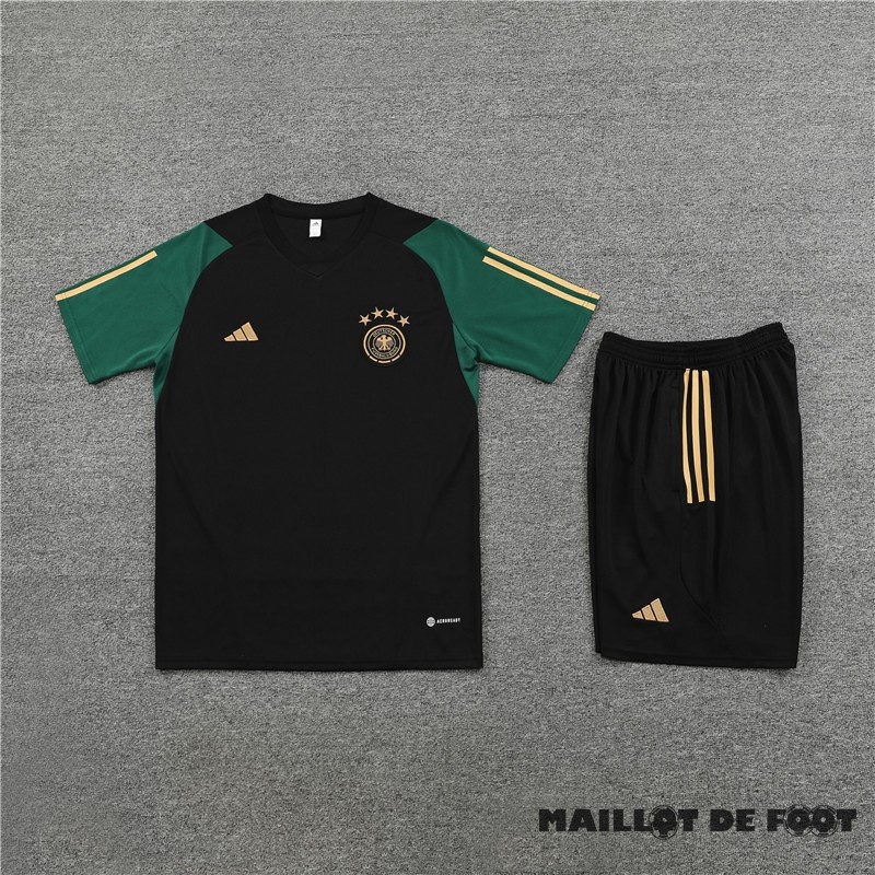 Foot Maillot Pas Cher Entrainement Ensemble Complet Enfant Allemagne 2023 Vert Noir