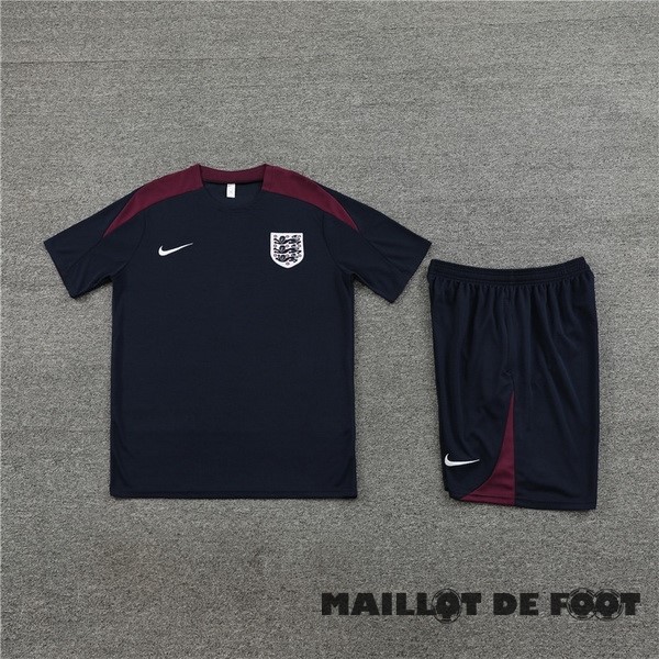 Foot Maillot Pas Cher Entrainement Ensemble Complet Enfant Angleterre 2023 Bleu Marine