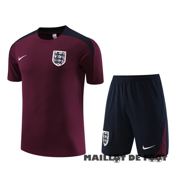 Foot Maillot Pas Cher Entrainement Ensemble Complet Enfant Angleterre 2023 Bordeaux