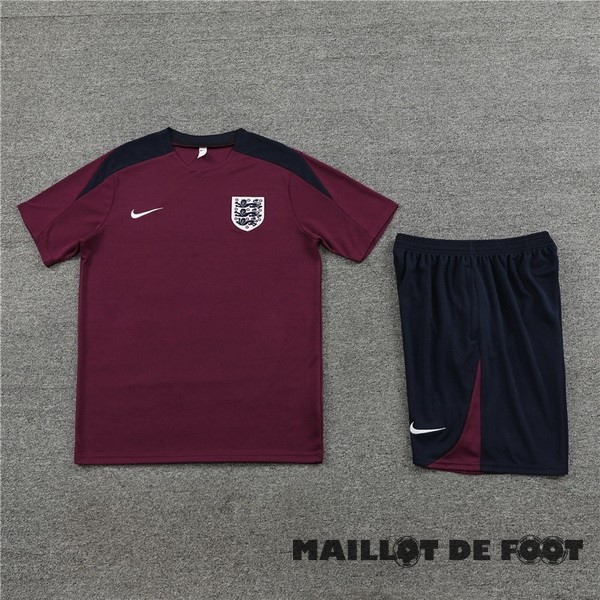 Foot Maillot Pas Cher Entrainement Ensemble Complet Enfant Angleterre 2023 Bordeaux
