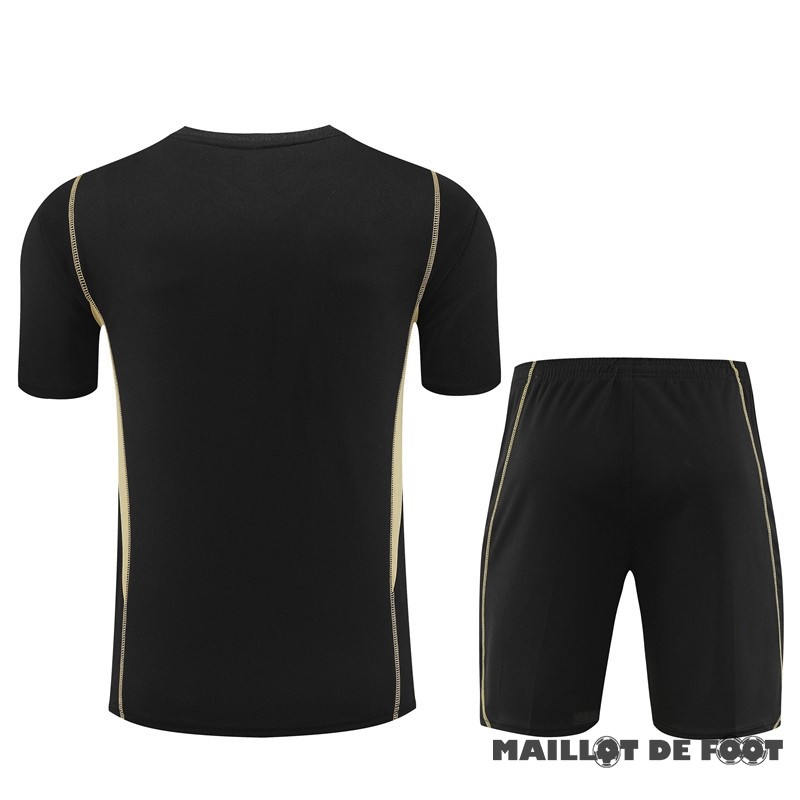 Foot Maillot Pas Cher Entrainement Ensemble Complet Enfant Argentine 2023 Noir Jaune