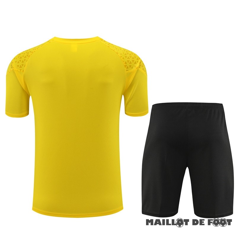 Foot Maillot Pas Cher Entrainement Ensemble Complet Enfant Borussia Dortmund 2023 2024 Jaune I Noir