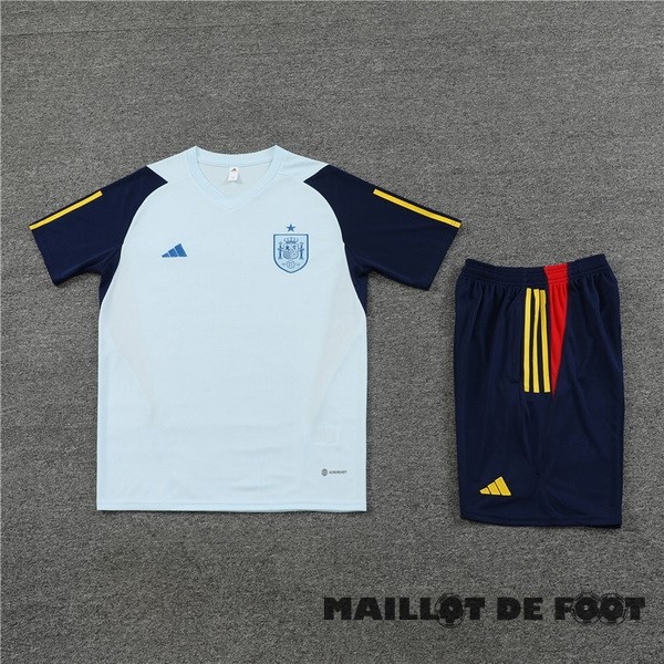 Foot Maillot Pas Cher Entrainement Ensemble Complet Enfant Espagne 2023 I Bleu