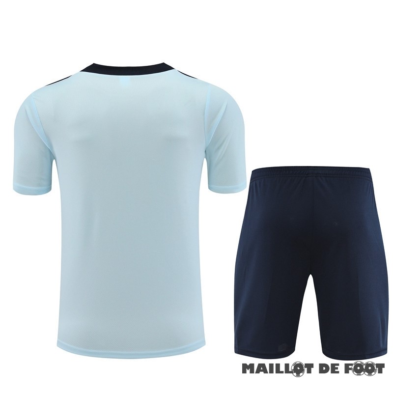 Foot Maillot Pas Cher Entrainement Ensemble Complet Enfant France 2024 Bleu