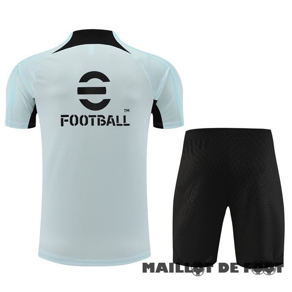 Foot Maillot Pas Cher Entrainement Ensemble Complet Enfant Inter Milán 2023 2024 Bleu I Noir