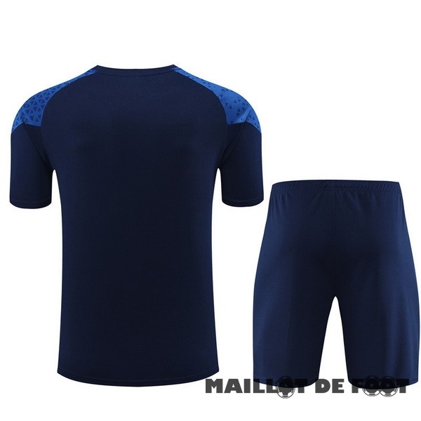 Foot Maillot Pas Cher Entrainement Ensemble Complet Enfant Marsella 2023 2024 Bleu