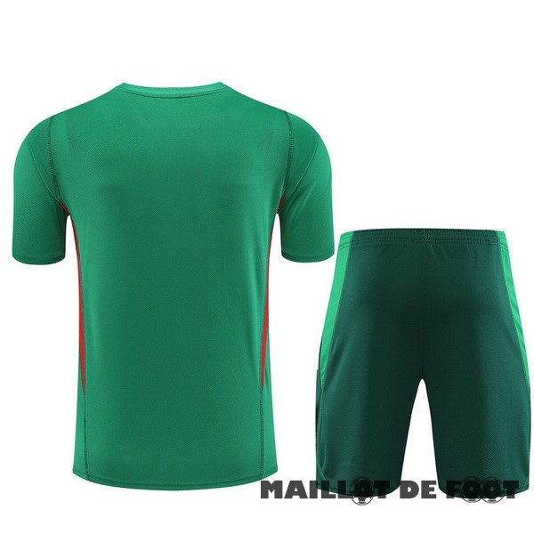 Foot Maillot Pas Cher Entrainement Ensemble Complet Enfant Mexique 2023 Vert