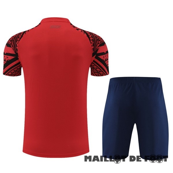 Foot Maillot Pas Cher Entrainement Ensemble Complet Enfant Napoli 2023 2024 Rouge Bleu Marine