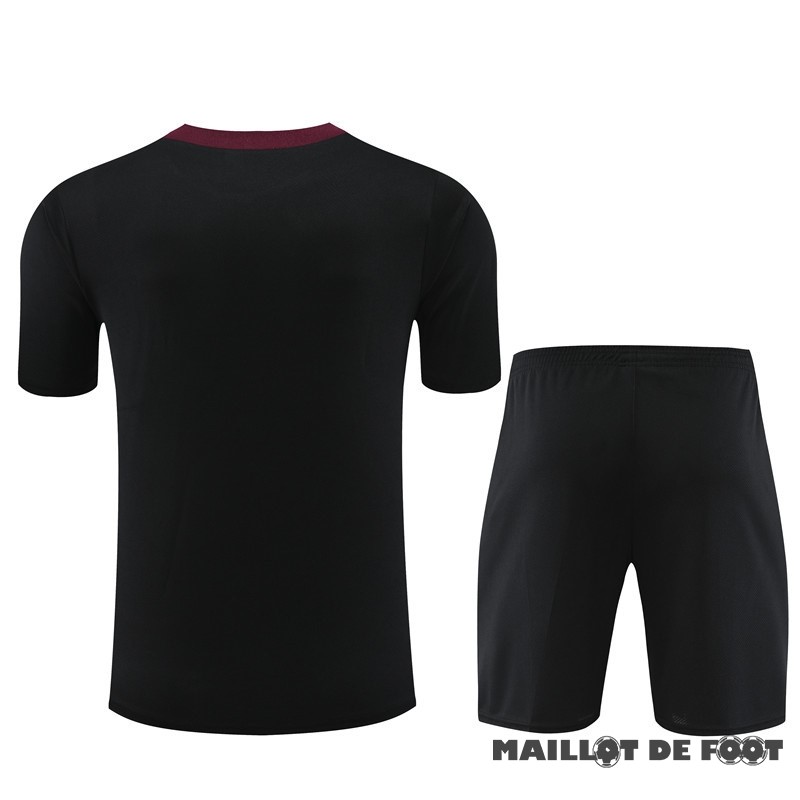 Foot Maillot Pas Cher Entrainement Ensemble Complet Enfant Paris Saint Germain 2023 2024 Noir Rouge