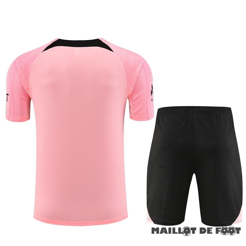 Foot Maillot Pas Cher Entrainement Ensemble Complet Enfant Paris Saint Germain 2023 2024 Rose Noir