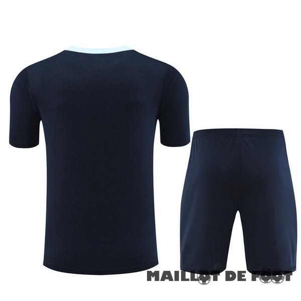 Foot Maillot Pas Cher Entrainement Ensemble Complet France 2024 Bleu